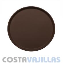 MARRON BANDEJA ANTIDESLIZANTE CAMARERO